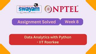 Data Analytics with Python Week 8 || NPTEL ANSWERS 2026 #nptel #nptel2026 #myswayam