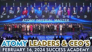 Atomy Leaders and CEO's, February 16 2024 Success Academy