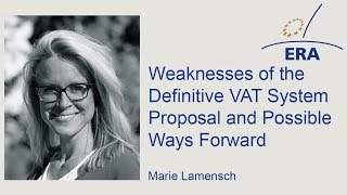 Weaknesses of the Definitive VAT System Proposal and Possible Ways Forward