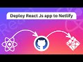 How to Deploy React App on Netlify | Deploy React App to Netlify from GitHub | deploy react app