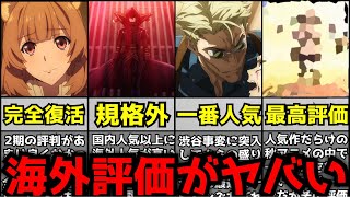 【驚愕】今期アニメの海外初動評価ランキングが人気作だらけで前代未聞の大混戦となる【2023秋アニメ】【陰実、呪術、盾の勇者、100カノ、SPY×FAMILY、ゴブスレ】【初動評価】