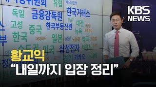 [빅뉴스] 황교익 “내일까지 입장 정리” …미국 테이퍼링 충격에 금융시장 ‘휘청’ / KBS 2021.08.19.