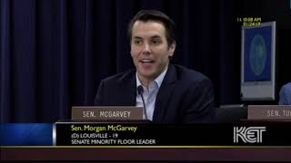 Sen. Morgan McGarvey speaks on Kentucky pensions and education