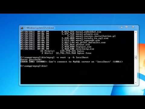 How to connect to Mysql database through windows command line (cmd)! How to connect to Mysql database through windows command line (cmd)!