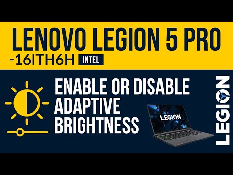 Lenovo legion 5 Pro (intel) — включение или отключение автоматической регулировки яркости — адаптивная яркость windows 10