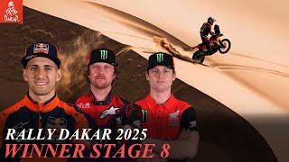 Stage 8 Results Dakar Rally 2025 - Bike. Luciano Benavides Wins Stage