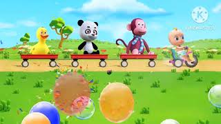 Animal On Vacation | Train Journey | Panda | Monkey | Duck | JoJo | Cow | Loin | Tiger | Elephant |