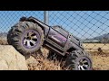 rc car traxxas summit 1 10 scale close up bash. 알씨카 트랙삭스 서밋 1 10 스케일 근접 주행.