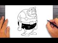 How to draw Mermaid Man from Spongebob Squarepants