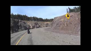 Motorcycle ride on the Fundy Trail Parkway