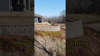 How to install retaining wall in 5 steps #landscaping #retainingwall
