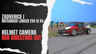 Richard Burns Rally RBR gameplay | Zadverice I | Mitsubishi Lancer Evo IX R4 | Helmet camera