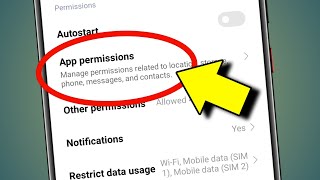 Redmi App Permission | App Permission Setting Redmi | App Permission Settings Mi