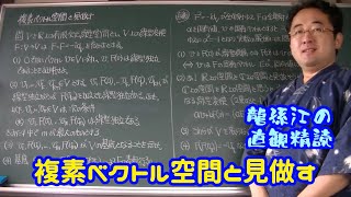 龍孫江の直観精読：複素ベクトル空間と見做す