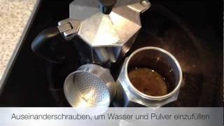 Espresso mit Bialetti Espresso-Kocher