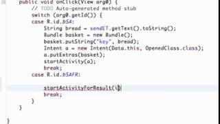 Android Application Development Tutorial 49 StartActivityForResult setup