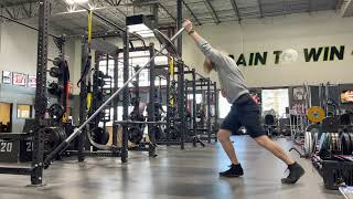 Continuous Landmine Split Jerk