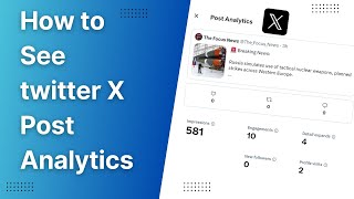 How to See Analytics of a Twitter Post (Step by Step) | Twitter Post Impressions