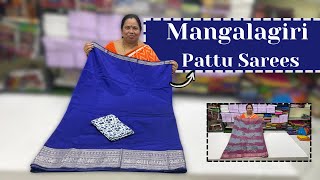 Mangalagiri Pattu Sarees |  Banaras Kota Sarees || Wholesale Shop || GSR HANDLOOMS