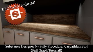 Substance Designer 6 - Fully Procedural Carpathian Burl (Full Graph Tutorial!)