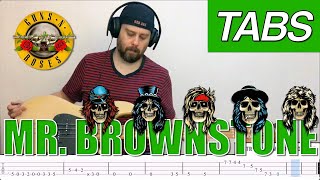 Mr. Brownstone bass tabs cover, Guns 'n Roses [PLAYALONG]