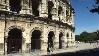 Nimes (France) station walking to Arena 尼姆(法國) 車站漫遊到古代競技場