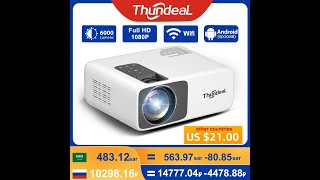 Review TD93Pro Portable Projector ThundeaL Full HD Projector Home Theater 2023