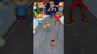 Subway surfers 🆚little Singham 🆚cat run 🆚running pet 🐕_challenge competition_#shorts #gaming #short