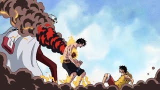 ONE PIECE ~  Ace Vs Akainu Savage Fight!!