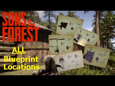 Sons of the forest ALL BluePrint Locations No Commentary