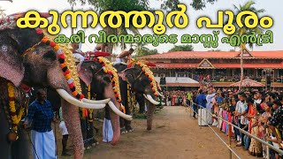 കുന്നത്തൂരിൽ ആദ്യമായി ഒരുങ്ങിയ പൂരം | Kunnathur Pooram 2023| Kunnathur durga devi temple