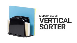 Storex Modern Gloss Vertical Sorter