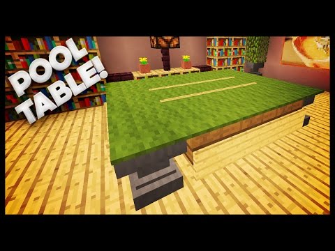 Minecraft - How To Build A Pool Table Minecraft - How To Build A Pool Table