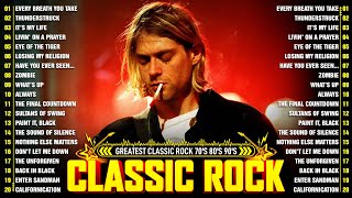 Best Classic Rock Songs 70s 80s 90s 🔥 Guns N Roses, Aerosmith, Bon Jovi, Metalli