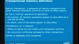 HC18-T1: Multicore Programming: From Threads to Transactional Memory