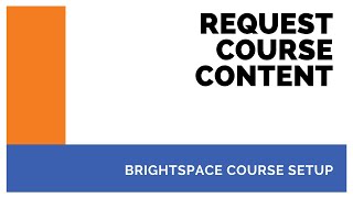 Request Course Content