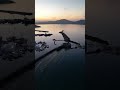 Golden November Sunset at Naousa Harbour, Paros – Aerial Drone Footage #travel #parosisland