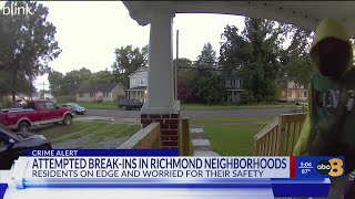 ‘It’s disturbing:’ Richmond residents speak out after a string of break-ins