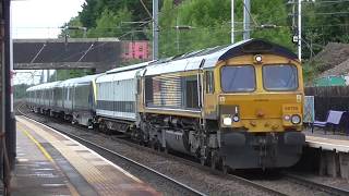 66745 tnt 66740 on first SWR 701002 delivery to Eastleigh - 10th June 2020