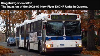 MTA Bus Company: The Invasion of the 2002-03 New Flyer D60HF Articulated Buses in Queens.