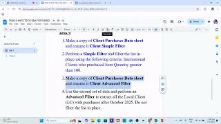 Information Technology SBA 2025 || Spreadsheet Section|| Tsk 4 | Step by Step with Miss Reid
