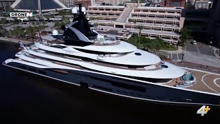 Jaguars owner Shad Khan debuts new megayacht in downtown Jacksonville