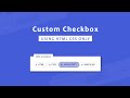 Custom Checkbox CSS | Styling Checkbox | How To Make Custom Checkbox Using HTML And CSS