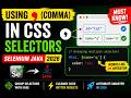 134. Using comma symbol in CSS Selectors (Selenium Java 2026)