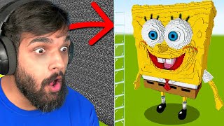 تحدي مسابقة افضل بناء في ماين كرافت ! 😍 بنيت سبونج بوب !!!