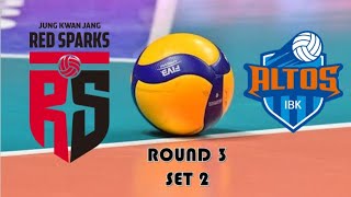 RED SPARK vs IBK ALTOS #ROUND 3 SET 2 !KOREA V-LEAGUE 2024 (31 DESEMBER 2024)