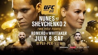 UFC 213 Nunes VS Shevchenko 2 Preview