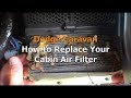 Dodge Caravan Cabin Air filter Replacement 2016