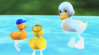 Duck and ducklings Telugu moral story || తల్లి మాటలు వినని బాతుపిల్ల కథ @BAMMAKATHALU