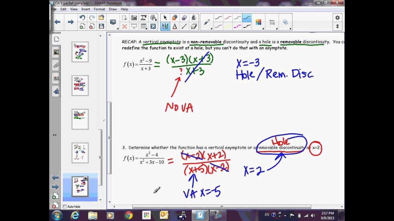 Calculus 1.5 Infinite Limits - YouTube